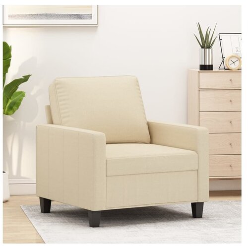 vidaXL Fotelja krem 60 cm Tkanina Cijene