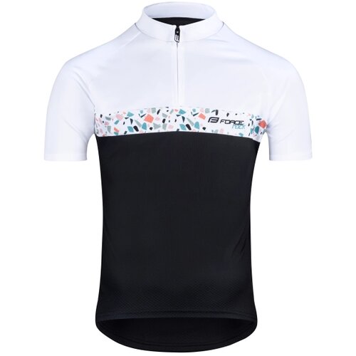 Force Dres ROCK kratki rukav, crna-bela XL Cene