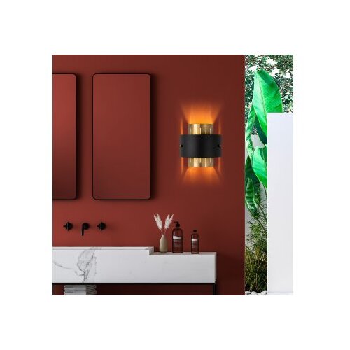 Opviq vall lamp zidna zlatno - crna lampa noctra 15351 Slike