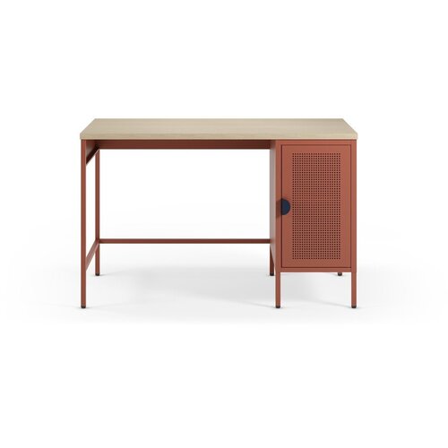 Marckeric Pisalna miza z mizno plo&amp;scaron;čo v hrastovem dekorju 60x120 cm Sayla &amp;ndash; Slike