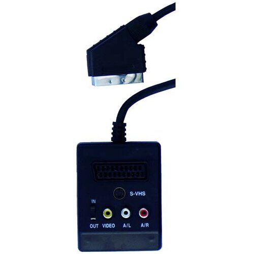 Cabletech Scart delilnik 1/2 21PIN + S-VHS + 3x CINCH 0.5M, (20811924) Slike