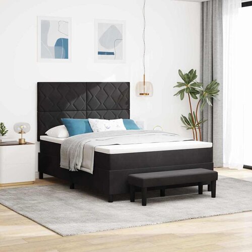  Krevet s opruga kutije s uzglavljem Crna 200 x 140 cm Bar&amp;scaron;un Slike
