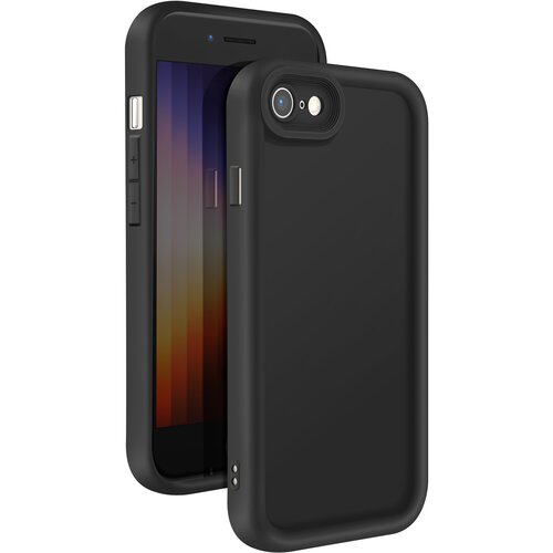 AVIZAR Ohi&scaron;je za iPhone SE 2022 / 2020 , 8 / 7 Silikonski dvignjeni robovi, Črna, (5000010781) Cene