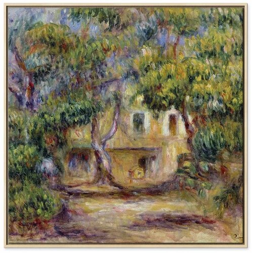  Slika - Pierre-Auguste Renoir &amp;ndash; The Farm at Les Collettes 40x40 U prirodnom drvenom okviru Slike