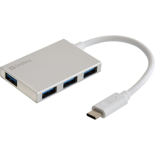 Sandberg USB HUB 4 port Pocket USB C - USB 3.0 136-20 Slike