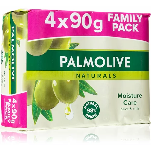 Palmolive Naturals Milk & Olive trdo milo 4x90 g
