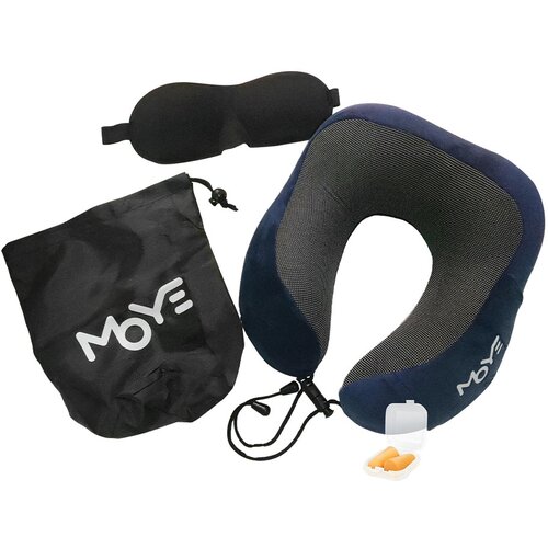 Moye Neck Pillow Dark Blue Cene