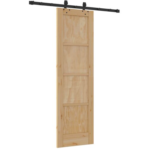  Klizna vrata ORKDAL 61 x 198,5 cm Masivna borovina Prirodna Slike