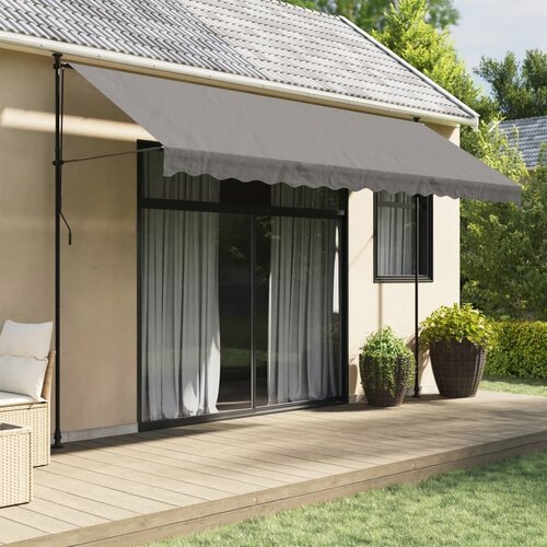 vidaXL Tenda na uvlačenje antracit 400 x 150 cm od tkanine i čelika Cijene