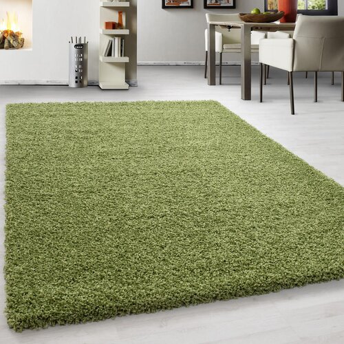 Novel preproga z visokim florom life 1500 100/200 cm tkano zelena Slike