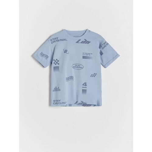 Reserved oversized majica - modra Cene