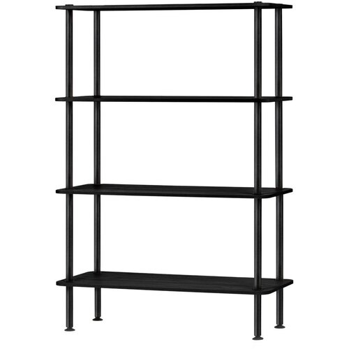 noo.ma Crni regal u dekoru hrasta 80x127x35 cm Teidi &ndash; Cijene