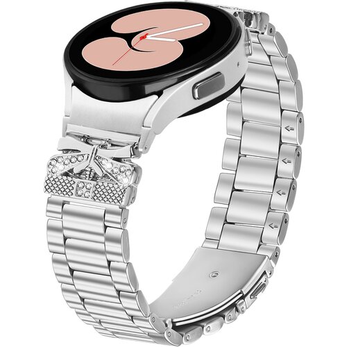 INF Kovinski pašček za Galaxy Watch 4/5/6 Silver, (22076755) Cene