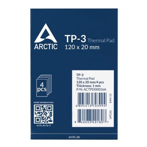 Arctic Thermal Pad TP3 premium termalna podloga 120x20 mm (1.0) ACTPD00056A Slike