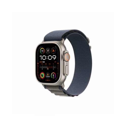 Apple watch Ultra2 cellular, 49mm titanium case with blue alpine loop - small Cene