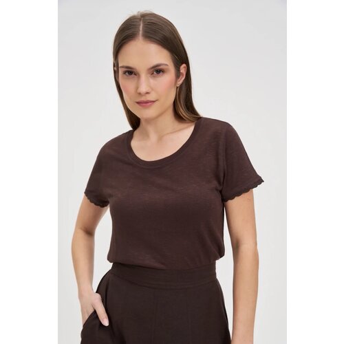 Marisse Brown Short-Sleeved Blouse Cijene