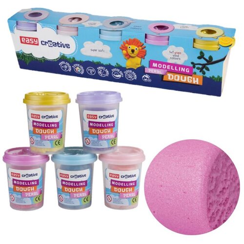  Set za modeliranje tijesta | punjive čaše | 5 boja | 141 g | biserne boje Cene