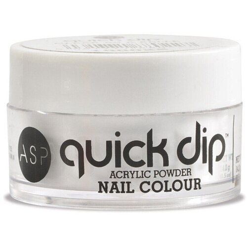 ASP Nega nohtov Farbliches Acrylpulver Quick Dip - Clear as a belle Siva Slike