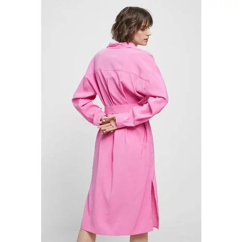 Medicine Haljina boja: ružičasta, midi, oversize