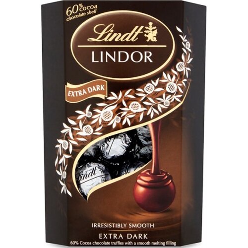 Lindt lindor extra dark cornet 200g Slike