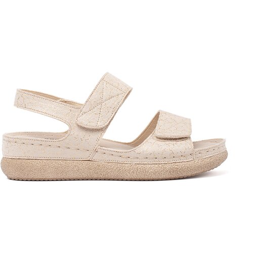 GOODIN Light beige women's Velcro sandals Cijene