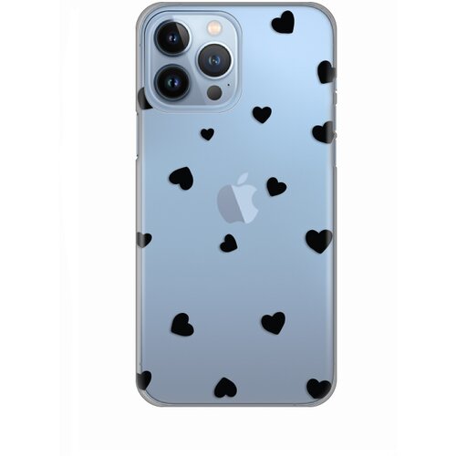 maska Silikonska Print Skin za iPhone 13 Pro Max 6.7 Hearts Slike