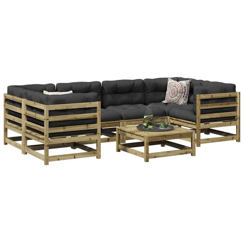  7-dijelni set vrtnih sofa od impregnirane borovine Cijene