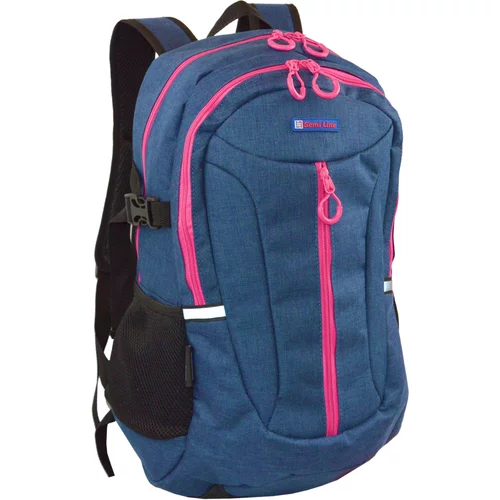Semiline Woman's Trekking Backpack 4670-5 Pink/Navy Blue/Black