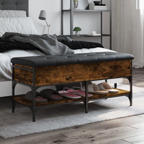 vidaXL Klupa za cipele boja hrasta 102x42x45 cm konstruirano drvo Cijene