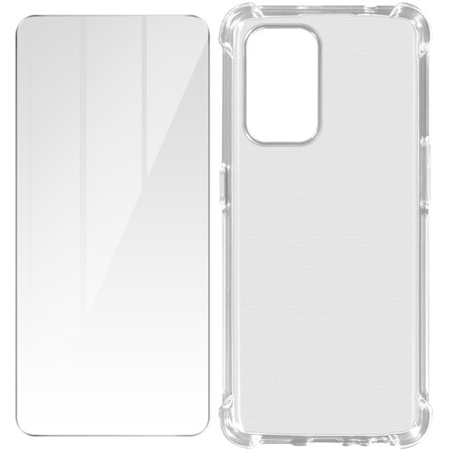 AVIZAR Oppo A94 5G Premium 360° Protection Pack: Mehko ohišje iz kaljenega stekla, odporno na udarce - prozorno, (20629476) Cene
