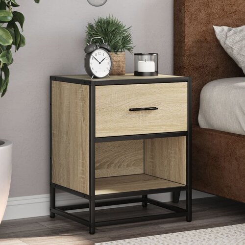  Noćni ormarići 2 kom boja hrasta 40x31x50 cm konstruirano drvo Cijene