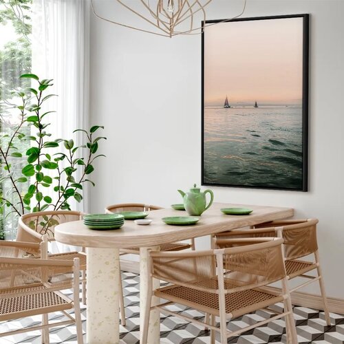  Slika - South Wind (1 Part) Vertical 40x60 U crnom drvenom okviru Slike