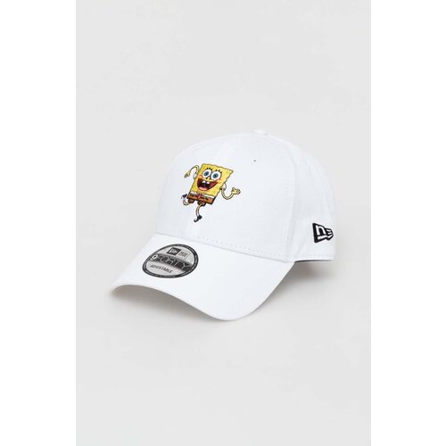 New Era Bombažna kapa s &amp;scaron;iltom bela barva, SPONGEBOB Slike