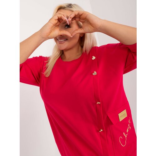 Fashion Hunters Plus size red blouse Cene