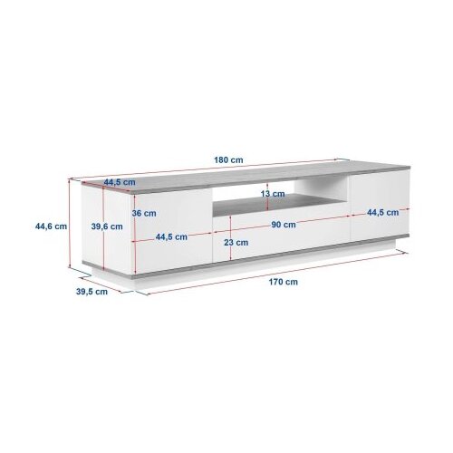 Hanah home TV komoda Veramont, hrast Slike