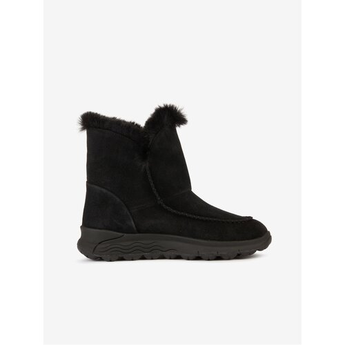 Geox Black Women&amp;#039;s Winter Suede Ankle Boots Spherica - Women Slike