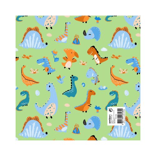 Ambar Ukrasni papir - Baby dinosaurus, tabak Slike