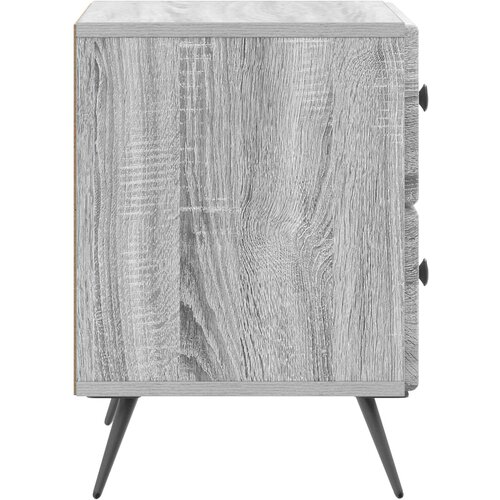  Noćni ormar Siva sonoma 43 x 34,5 x 47,5 cm Konstruirano drvo Slike