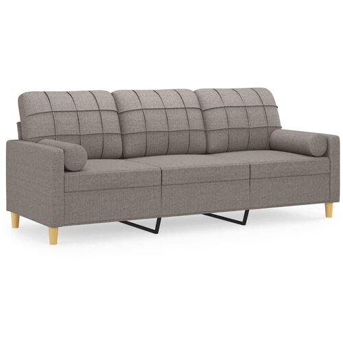 Maison Chic kavč - Sofa - Kanape dvosed z okrasnimi blazinami taupe 180 cm blago, (21727540) Cene