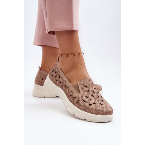 EVENTO PE1 Pink Women's Cutout Loafers Emilei Cene