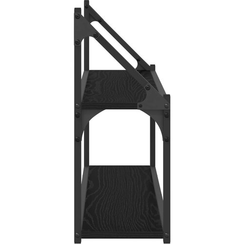  Polica na zidu Zidna montaža Crni hrast 80 x 21 x 51 cm Slike