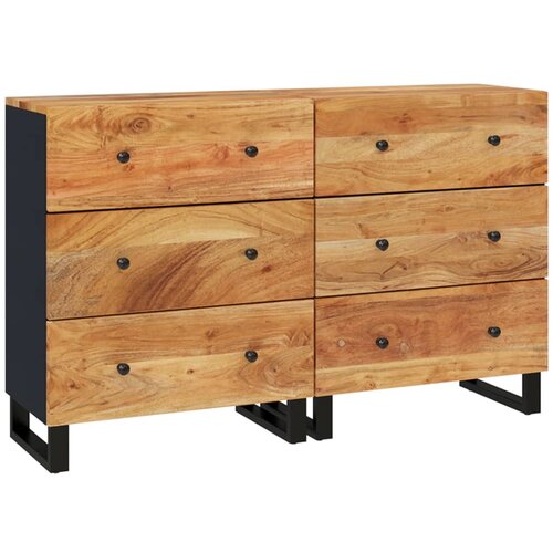 vidaXL Komoda 2 kosa 60x33x75 cm trden akacijev les, (20653939) Cene
