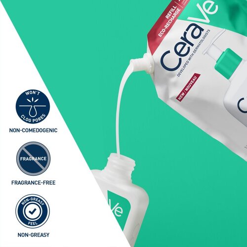 CeraVe Refill Foaming Cleanser pjenasti gel za či&amp;scaron;ćenje za normalno i masno lice zamjensko punjenje 473 ml Slike