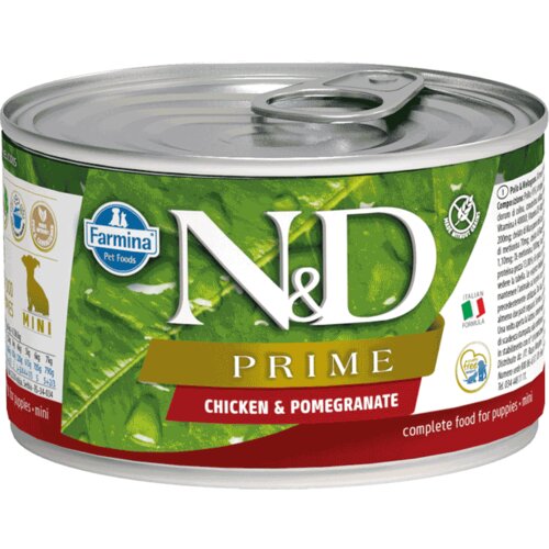 N&d Prime konzerva za štence Mini Puppy, Nar i Piletina, 140 g Slike