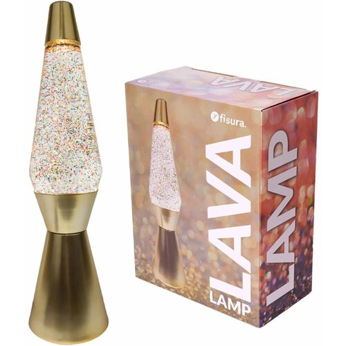 Fisura Lampa lava Golden Glitter Slike