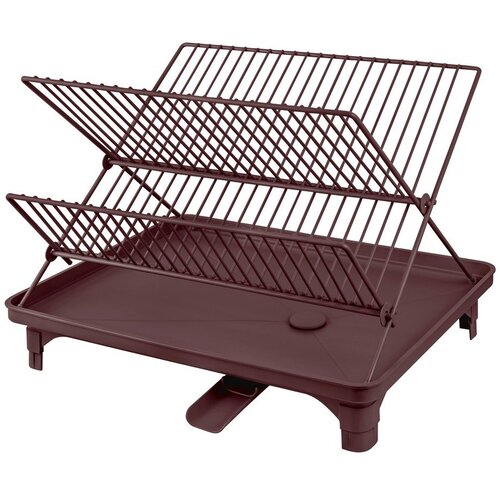 Mette Ditmer Denmark Bordo rdeč dvonadstropni odcejalnik posode 42x29 cm Dry-It &amp;ndash; Slike