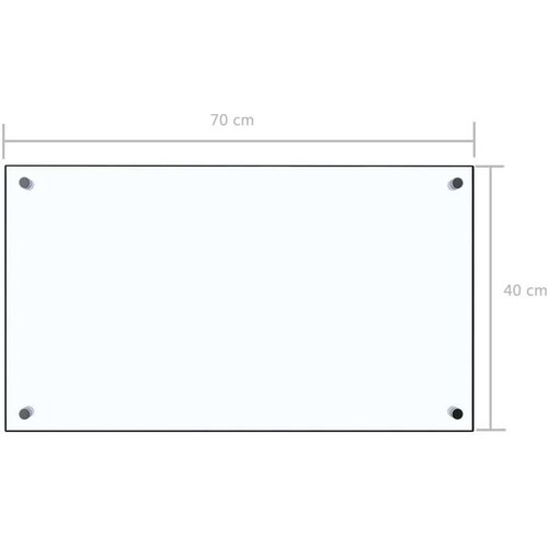 VidaXL Kuhinjska za&amp;scaron;tita od prskanja prozirna 70x40 cm kaljeno staklo Slike