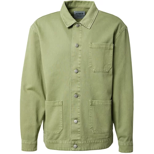 ABOUT YOU x Kevin Trapp Prehodna jakna 'Halil' pastelno zelena