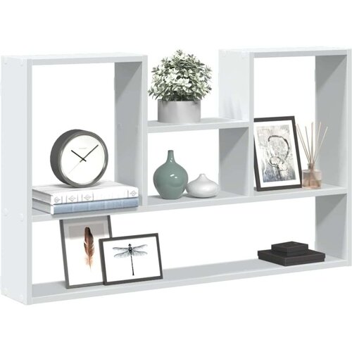 vidaXL Zidna polica bijela 99x15x60 cm od konstruiranog drva Cijene