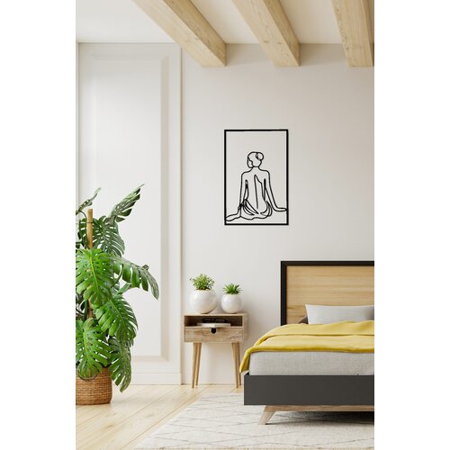 Opviq zidna dekoracija Woman Silhouettes 3, 30x45 cm 2 mm, Crna Cene